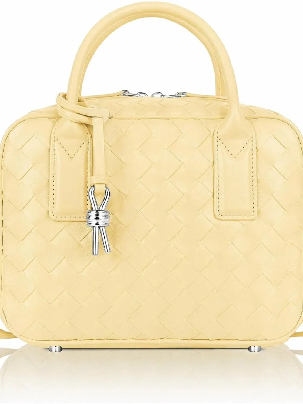 Women's Handmade Woven Top Handle Bag Luxury Crossbody Purse Designer Shoulder H